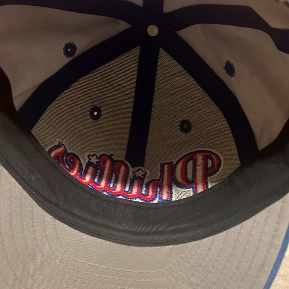 Vintage 90s American Needle Blue Velvet Phillies Hat Professional 7 Model - Picture 3 of 11